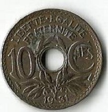 Fautée 10 centimes Lindauer
