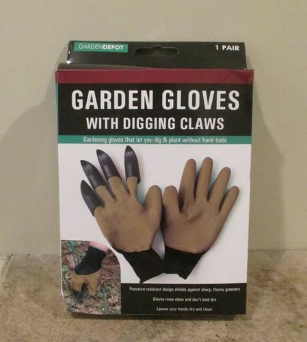 Nip garden gloves with - with, digging