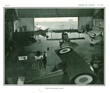 Document ancien guerre 14/18 sortie des avions pour les essais issu livre 1916