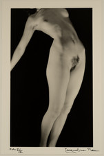 Jacqueline Rau, "Nu", Odile, Strasbourg, quai du Woerthel, 1938 Signature du pho