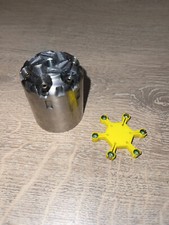 6 étoiles porte amorces jaune pour revolver et pistolet à percussion poudre noir