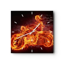 Horloge murale en verre