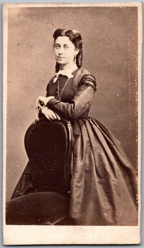Cdv 1865 jeune femme - jeune, visage