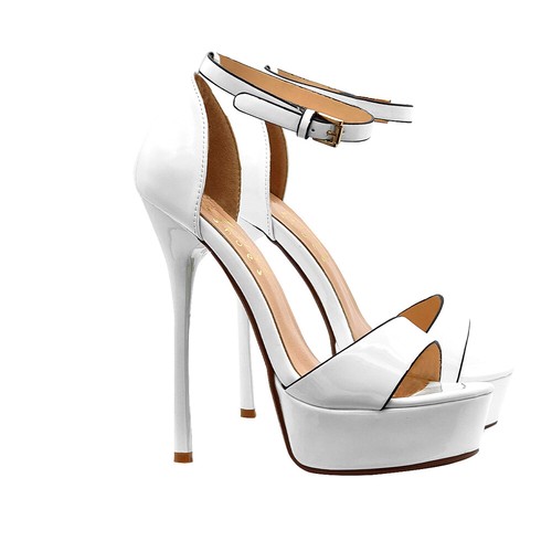 Sandale femme vernie blanche - femme,