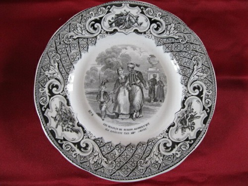 Assiette parlante creil - assiette, et