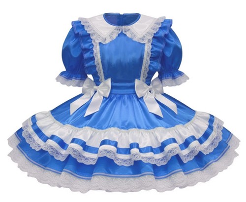 Frilly sissy maid dress - sissy, bows