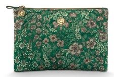 Pip Studio Cosmetic Flat Pouch Quilted Daisy Dreams M Green