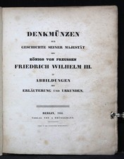 Denkmünzen à La Geschichte de King Preußen (Prusse) Friedrich Wilhelm III 1834