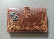 Ancien Porte Monnaie Pochette - Cuir - Dorure