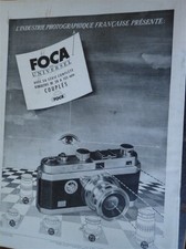 appareil photo FOCA UNIVERSEL publicité papier FRANCE ILLUSTRATION 1949 col