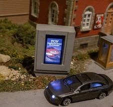 Panneau publicitaire animé et personnalisable HO écran RGB modélisme ferroviaire