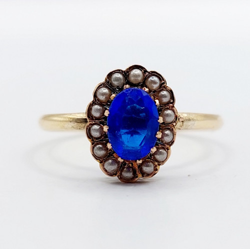 Bague marguerite antique - , or