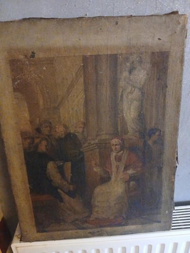 Tableau religieux pape - tableau,