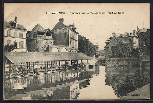 Cpa lisieux lavoirs sur la - cpa,