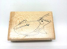 Tampon encre Aladine bois - Sauterelle Criquet Invitation