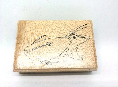 Tampon encre aladine bois - bois,