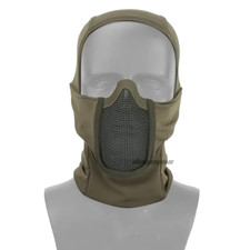 Masque Tactique de Protection en Maille d'Acier Airsoft Paintball Vert