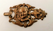 ancien porte montre à gousset visage d'enfant, chérubin en laiton