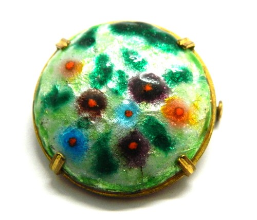 Jolie broche émaux vintage - jolie, en