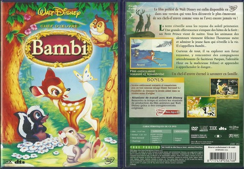 Dvd bambi walt disney - :,