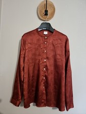 KARL MARC JOHN : MAGNIFIQUE CHEMISIER MARRON CUIVRÉ CHAUD MODELE ERABLE SATINÉ