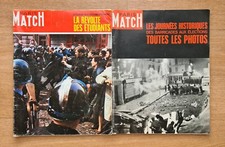 Paris Match n°997 nº998 18/05/1968 - 22/06/1968 Révolte Étudiants Journée Mai 68