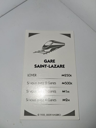 Jeu société monopoly - de,