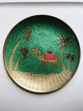 Solid Brass Vibrant Art Plate