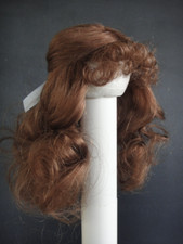 PERRUQUE pour poupée 100% Cheveux naturels Taille 3- 22.5 cm -Doll  wig 8.85 "HC