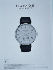 NOMOS GLASHUTE vintage Print Ad !! " Beautiful WATCH "
