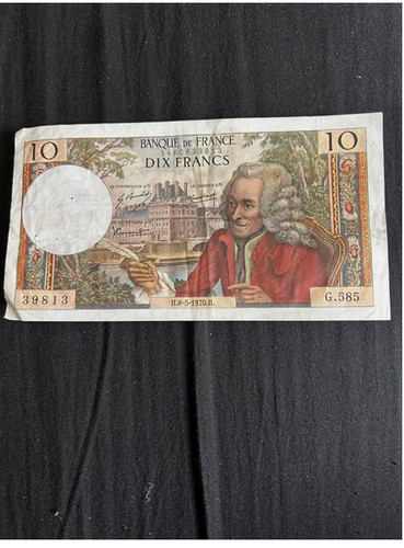 Billet franc voltaire - billet, 10