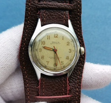 Montre MILUS Rare style militaire fonctionne bien 17 jew. SWISS MADE 1930-40's