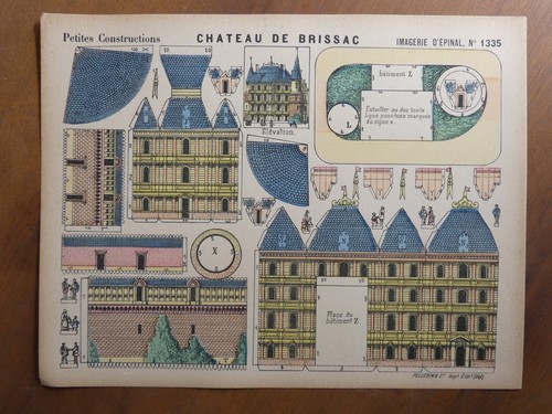 Maquette papier château - papier, de