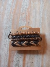 Lot de 4 bracelets homme en