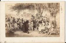 Photo ancienne - La Cinquantaine par Knaus CDV Goupil Thème peinture salon 1859