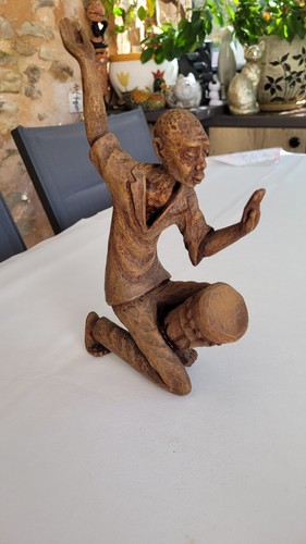 Sculpture bois laratte - bois,