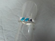 Bague rectangle grise argent