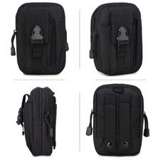 Sacoche Sac Etanche Tactique Militaire Outdoor Ceinture Poche Molle Couleur Noir