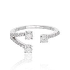 0.63 CT Naturel Diamant Ouvert