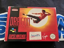 •  Dragon L’histoire De Bruce Lee En Boîte Avec Notice  Super Nintendo PAL •