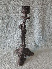 Ancien Bougeoir Chandelier tripode bronze ? Où Régule ? Napoléon Ht 25 cm 0kg520