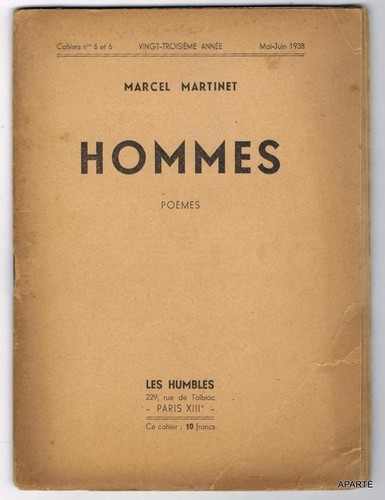 Martinet hommes 1938 - martinet,
