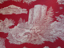 toile de jouy vintage scéne de chasse à cour