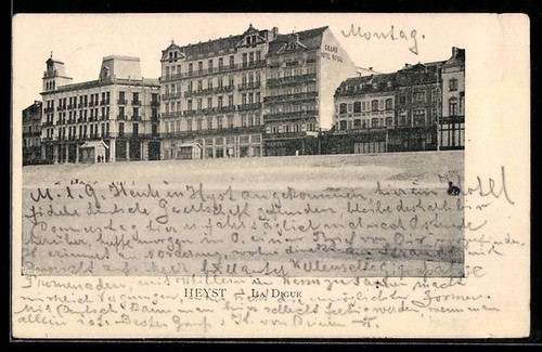 Cpa heyst digue 1901 - cpa, la