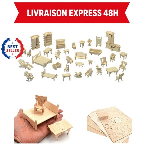 Kit maison poupée bois - kit, en