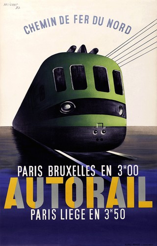 Affiche chemin fer nord - de,