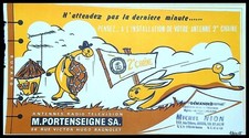 Buvard Publicitaire, M.PORTENSEIGNE SA. antennes Radio Télévisions - 2e chaine
