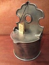 Boite à sel en étain -