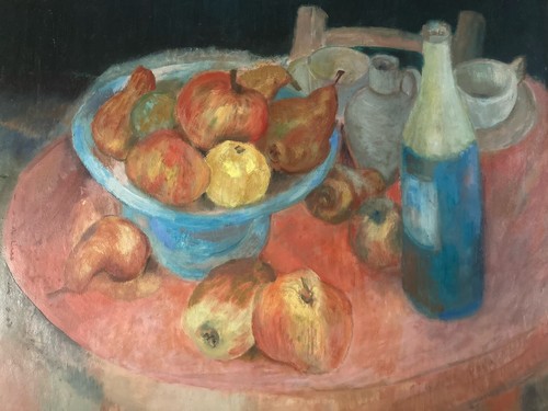 Peinture huile toile 1970 - huile,
