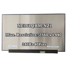 NE161QHM-NZ1 16.1" 240Hz Remplacer Affichage Panneau Matrix  LCD Écran 40Pin QHD